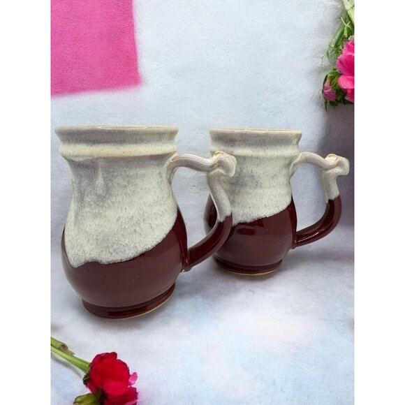 Renaissance Festival 2001 Georgia Stoneware Mugs Set Of 2 - Picture 8 of 13